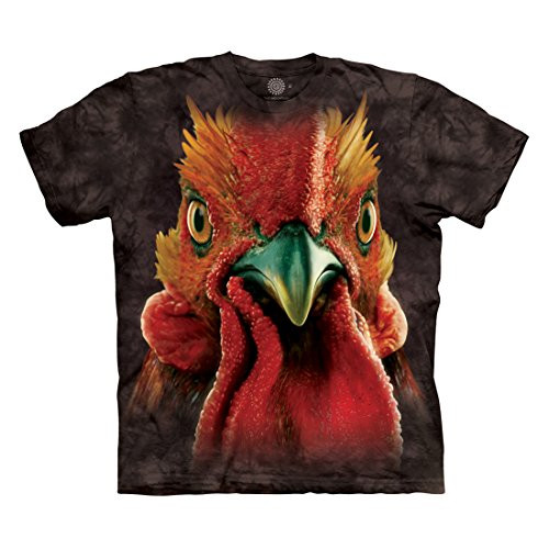 The Mountain Men's Rooster Head T-Shirt, Black, L