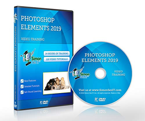 Photoshop Elements 2019 Self-Paced DVD Training Course By Simon Sez IT. Learn Photoshop Elements 2019