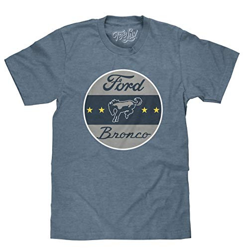 Tee Luv Ford Bronco Logo T-Shirt -Indigo Heather- -3XL-