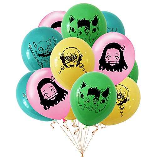 MTTR 60 Pack Anime Demon Slayer Balloon Gift Set for Demon Slayer Birthday Party Supplies for Demon Slayer Fans -Demon Slayer-