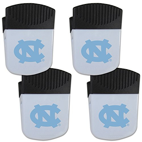 NCAA Siskiyou Sports Fan Shop North Carolina Tar Heels Chip Clip Magnet with Bottle Opener 4 pack Team Color