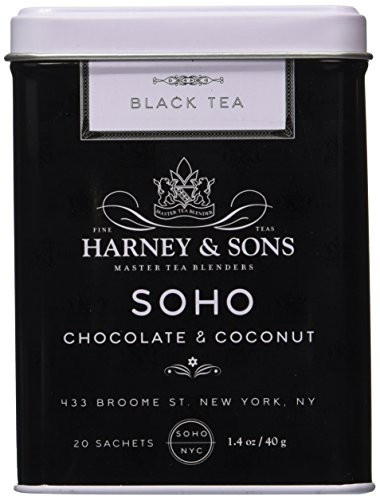Harney & Sons SoHo Chocolate Coconut Tea - 20 Count Sachet Tin