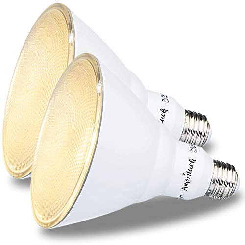 AmeriLuck 150W Equivalent PAR38 LED Outdoor Flood Light Bulb, 16W Dimmable -3000K Warm White, 2 Pack- AmeriLuck 150W Equivalent PAR38 LED Outdoor Flood Light Bulb, 16W Dimmable -3000K Warm White, 2 Pack-