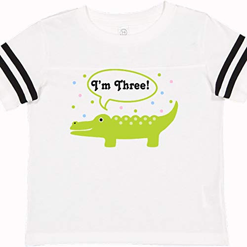 inktastic 3rd Birthday Toddler T-Shirt 2T Football White and Black 4b22