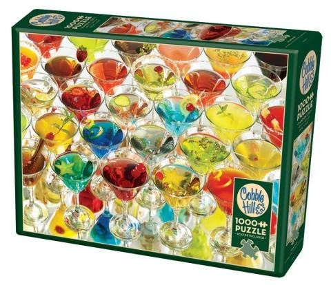 Cobble Hill 1000 Piece Puzzle - Martinis - Sample Poster Included