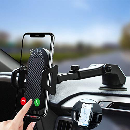 Car Phone Holder Mount, Universal Phone Car Holder?Long Arm Suction Cup Phone Holder for Car Dashboard ?Windshield ?Air Vent Hands Free Clip Cell Phone Holder Compatible with All Mobile Phones Car Phone Holder Mount, Universal Phone Car Holder?Long Arm Suction Cup Phone Holder for Car Dashboard ?Windshield ?Air Vent Hands Free Clip Cell Phone Holder Compatible with All Mobile Phones