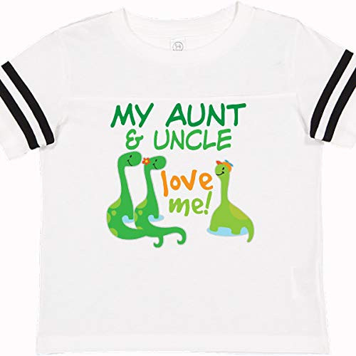 inktastic My Aunt and Uncle Toddler T-Shirt 2T Football White and Black 33f48