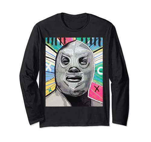 Feel-Ink Enmascarado Plata Mexican Wrestler Legend El Santo Long Sleeve T-Shirt