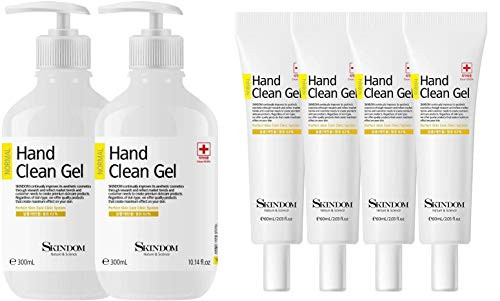 Hand Sanitizer Clean Gel -2 Pack x 10.14 Fl Oz- Bundled with Hand Sanitizer Clean Gel -4 Pack x 2 Fl Oz-