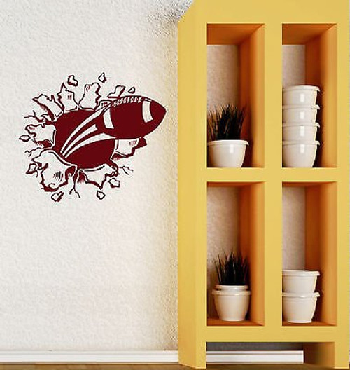 Wall Decal Vinyl Sticker American Football Sports Fan Ball Boys Room -VS2108-
