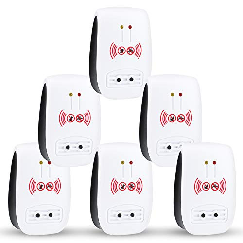 Shootingstar Ultrasonic Pest Repeller Plug in, Upgraded Indoor Ultrasonic Pest Reject 6 Pack, Pest Control Pest Repellent Sonix Repeller for Rodents, Cockroaches, Insects, Bugs and Ants Shootingstar Ultrasonic Pest Repeller Plug in, Upgraded Indoor Ultrasonic Pest Reject 6 Pack, Pest Control Pest Repellent Sonix Repeller for Rodents, Cockroaches, Insects, Bugs and Ants
