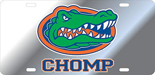 Elite Fan Shop Florida Gators License Plate Silver