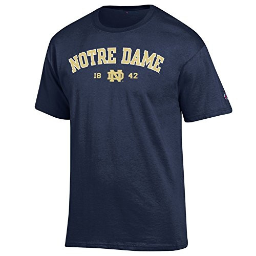 Elite Fan Shop Notre Dame Fighting Irish Mens Tshirt Navy 1842 - Medium