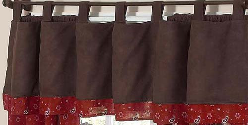 Wild West Cowboy Western Window Valance by Sweet Jojo Designs