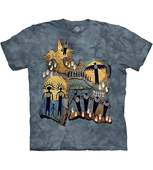 The Mountain Flight Of The Shaman Adult T-Shirt, Grey and Blue, 5XL The Mountain Flight Of The Shaman Adult T-Shirt, Grey and Blue, 5XL