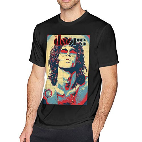 Jasongamo Jim Morrison The Doors T Shirt Men's Cotton Crew Neck Comfort Short Sleeve Graphic Tees Black 3X-Large Jasongamo Jim Morrison The Doors T Shirt Men's Cotton Crew Neck Comfort Short Sleeve Graphic Tees Black 3X-Large