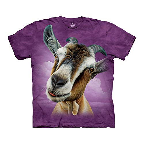 The Mountain Unisex-Adult's Goat Head, Purple, 2XL