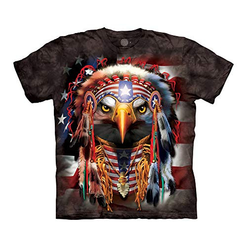 The Mountain Unisex-Adult's Native Patriot Eagle, Black, 5X-Large The Mountain Unisex-Adult's Native Patriot Eagle, Black, 5X-Large