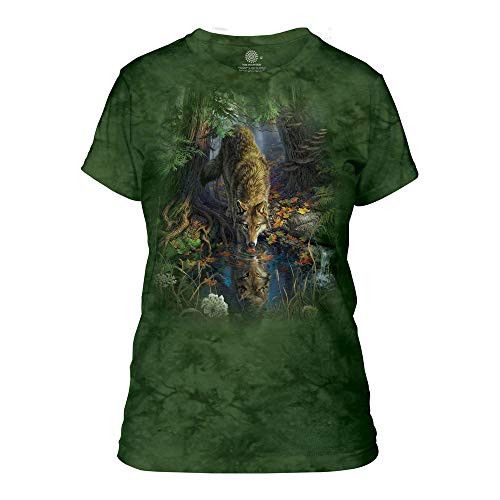 The Mountain Women's Enchanted Wolf Pool Apparel, Green, 2XL