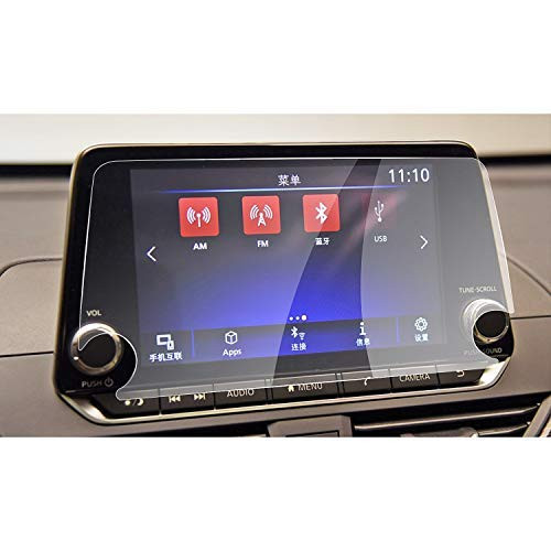 2019 Nissan Altima NissanConnect 8Inch Navigation Screen Protector Center Touch Display Anti Scratch High Clarity Clear HD Tempered Glass Protective Film
