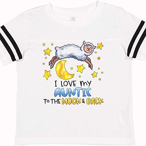 inktastic I Love My Auntie to Toddler T-Shirt 3T Football White and Black 39f67