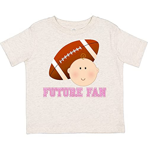 inktastic Girls Football Future Fan Toddler T-Shirt 3T Natural Heather D232