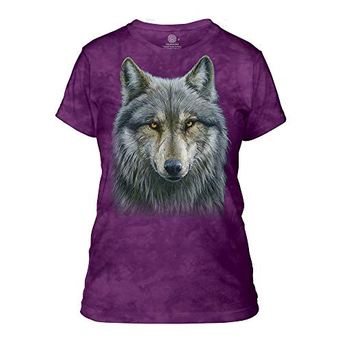 The Mountain womens Warrior Wolf Apparel T Shirt, Purple, XX-Large US The Mountain womens Warrior Wolf Apparel T Shirt, Purple, XX-Large US