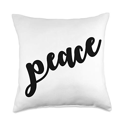 DBY-INK -Pillows- Peace Tranquility Accent Living Room Carry Grocery Bag Life Throw Pillow, 18x18, Multicolor