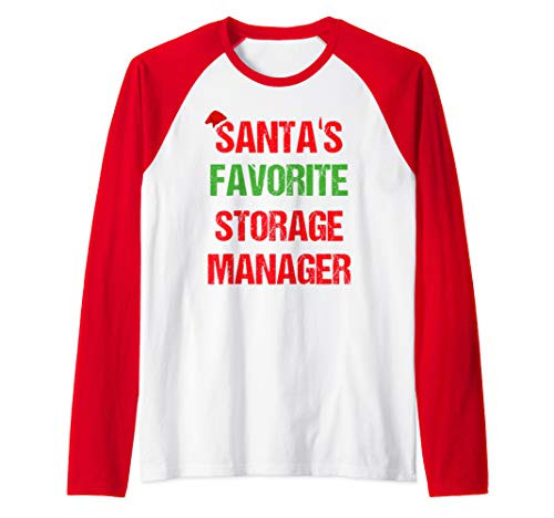 Storage Manager Funny Pajama Christmas Gift Raglan Baseball Tee