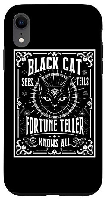 iPhone XR Black Cat Gypsy Fortune Teller Psychic Crystal Ball Gift Case iPhone XR Black Cat Gypsy Fortune Teller Psychic Crystal Ball Gift Case