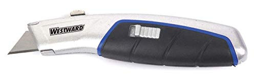Utility Knife, 7-1/4 in, Silver/Black/Blue