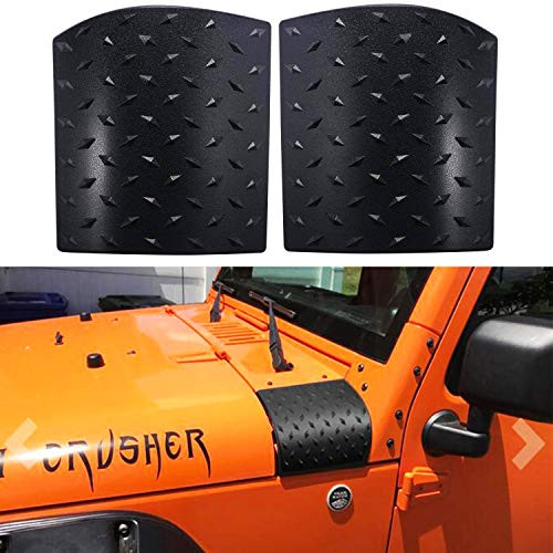 Bentolin Cowl Body Armor Powder Coated Finish Outer Cowling Cover for Jeep Wrangler JK Rubicon Sahara Sport X & Unlimited 2/4 Door 2007-2018