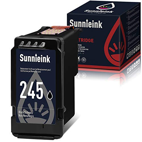 Sunnieink Remanufactured Ink Cartridge Replacement for Canon 245 PG-245 PG-243 for Pixma TS202 MG3020 MG2924 MG2420 MG2520 MX492 MG2522 MX490 MG3029 MG2922 MG2525 MG3022 TS3120 iP2820 TS3122 Printer