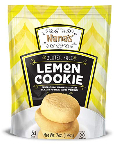Nana's Gluten Free Lemon Cookies | Vegan, Dairy Free, Nut Free, Non GMO, Preservative Free, 7 oz