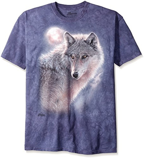 The Mountain Adventure Wolf Adult T-Shirt, Blue, Large The Mountain Adventure Wolf Adult T-Shirt, Blue, Large