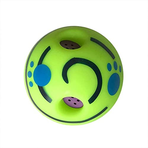 Wobble Wag Giggle Ball, Interactive Dog Toy, Fun Giggle Sounds Interactive Dog Toys Balls for Small Medium Large Dogs Dog Puzzle Toys for Boredom Durable Squeaky Balls Squeaky Dog Toys