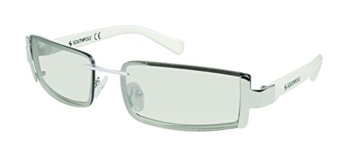 Southpole 5004SP Rectangular Metal UV Protective Sunglasses - Wear All-Year - A Gift of Youth, 60 mm, Shiny Silver