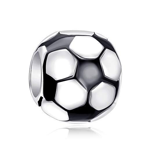 Football Charms 925 Sterling Silver Soccer Ball Bead for Pandora Bracelet Charms Football Charms 925 Sterling Silver Soccer Ball Bead for Pandora Bracelet Charms
