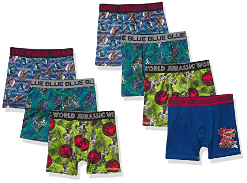Jurassic World Boys' Underwear Multipacks, AthleticBxrBr7pk, 10