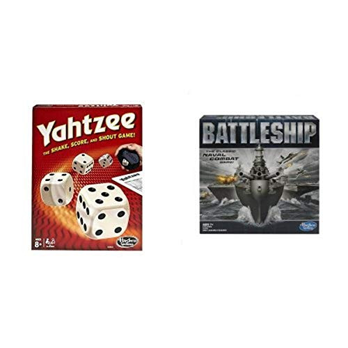 Yahtzee Classic and Battleship Game Bundle