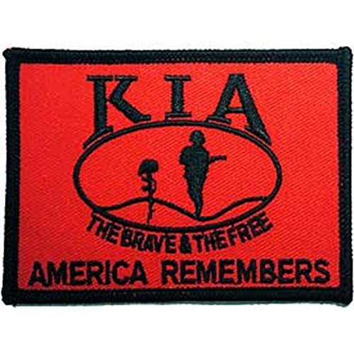 EagleEmblems PM3842 Patch-Kia,Honor Flag,Red (2.5x3.5'')