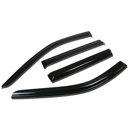 Replacement for Jeep Grand Cherokee WK2 4pcs Tape-On Window Visor Deflector Rain Guard