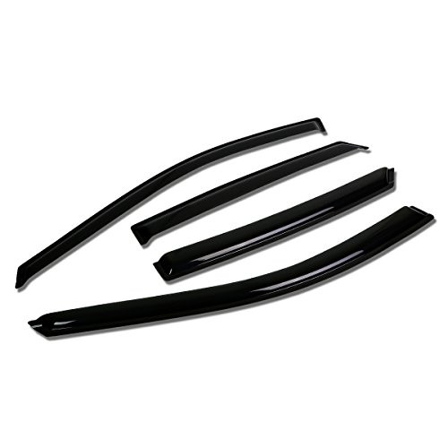 Replacement for Chevy Impala 4pcs Tape-On Window Visor Deflector Rain Guard