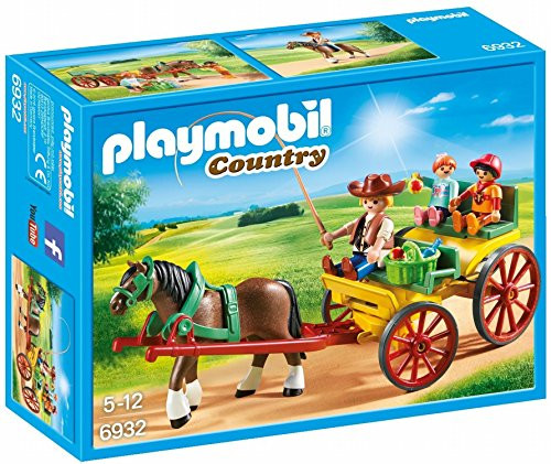 PLAYMOBIL® Horse-Drawn Wagon Building Set
