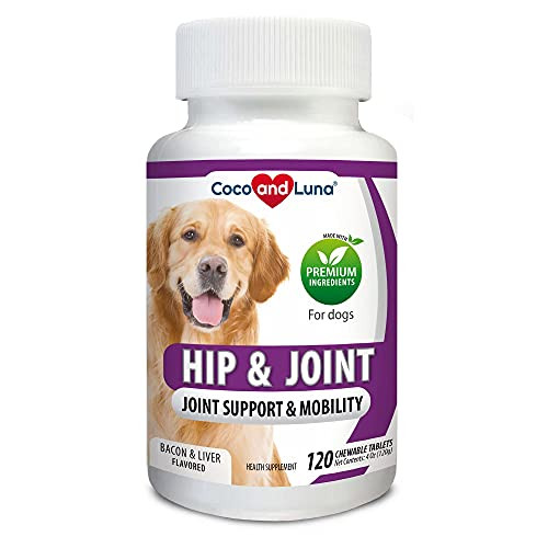 Glucosamine for Dogs, Hip and Joint Support for Dogs, MSM, Chondroitin, Pain Relief from Arthritis, Joint Inflammation and Dysplasia, for Healthy Cartilage and Mobility Glucosamine for Dogs, Hip and Joint Support for Dogs, MSM, Chondroitin, Pain Relief from Arthritis, Joint Inflammation and Dysplasia, for Healthy Cartilage and Mobility