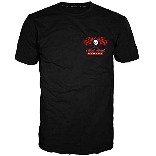 Lethal Threat Sinners Garage Mens Short Sleeve T-Shirt Black LG