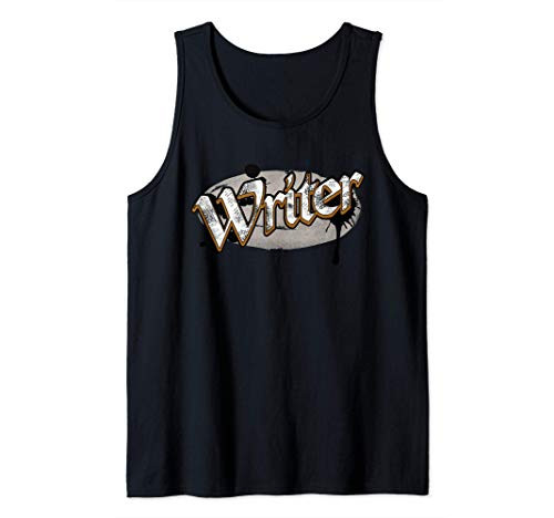 Writer Dripping Ink Write Vintage Birthday Gift Tank Top
