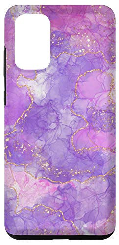 Galaxy S20 plus Alcohol Ink Pattern Purple and Pink Original Digital Pattern Case