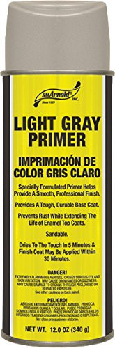 SM Arnold (66-110) Primer Spray Paint, Light Gray - 12 oz.