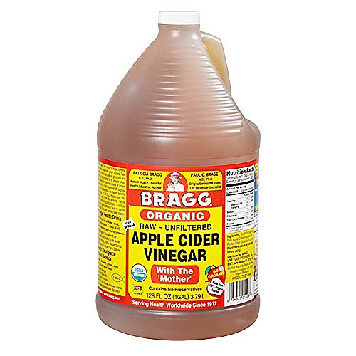 Bragg Organic Apple Cider Vinegar With the Mother USDA Certified Organic  Raw, Unfiltered All Natural Ingredients, 1 Gallon